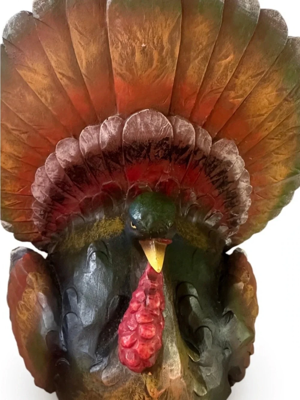 Decorative Hand-Painted Turkey- Multicolor